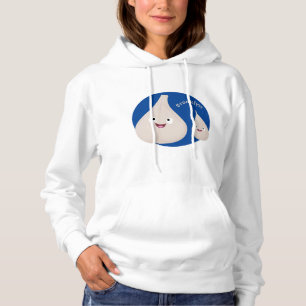 Gemüsemodelle für niedlichen Knoblauch-Cartoon Hoodie