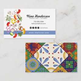 Gemüsepflanze Privater Koch Catering Restaurant Visitenkarte