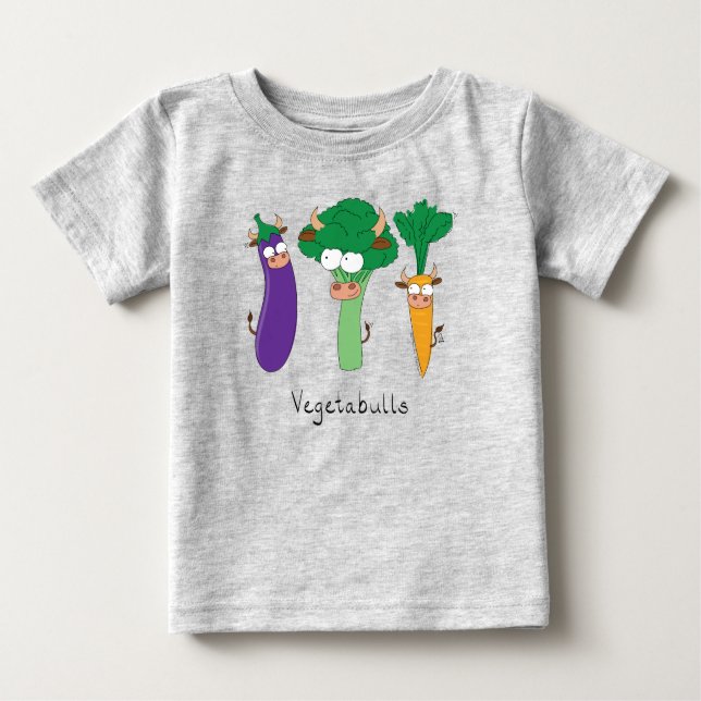 GemüsesBullen Funny Kid's Baby's T - Shirt (Vorderseite)