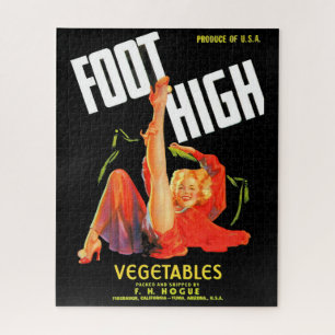 Gemüseschild der 40er Jahre Foot High Gemüses