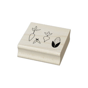 Gemüsesorten Art Briefmarke Gummistempel