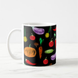 Gemüsesorten Tomatenzepfefferkarottenpilz c Kaffeetasse
