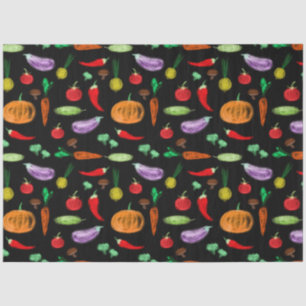 Gemüsesorten Tomatenzepfefferkarottenpilz c Seidenpapier