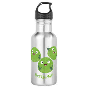Gemüsesorten von Funny Brussels Cartoon Edelstahlflasche