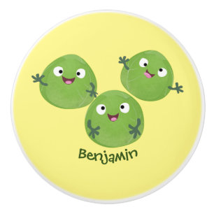 Gemüsesorten von Funny Brussels Cartoon Keramikknauf