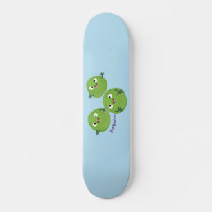 Gemüsesorten von Funny Brussels Cartoon Skateboard