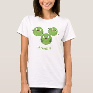 Gemüsesorten von Funny Brussels Cartoon T-Shirt