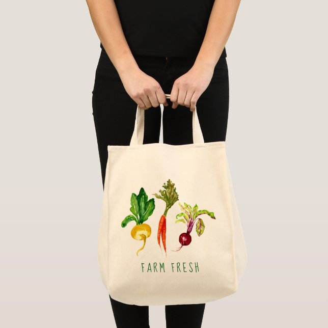 Gemüsetrio-Bauernhof-frische Taschen-Tasche Tragetasche (Vorderseite (Produkt))