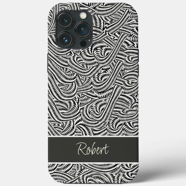 Gemustert braun Case-Mate iPhone hülle (Rückseite)
