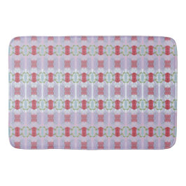 Gemustert in rosa Mauve und grün Badematte