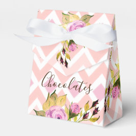 Gemustert mit Rosa Geschenkschachtel