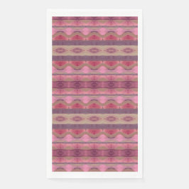 Gemustert rosa serviette