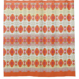 Gemusterte Aquarellblume Duschvorhang