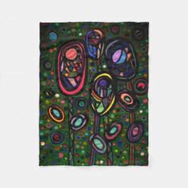 Gemusterte Blume Fleecedecke