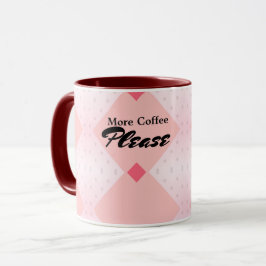 Gemusterte Hintergrund Geometrische Form rosa Tass Tasse