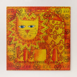 Gemusterte Illustration des Löwenwassers