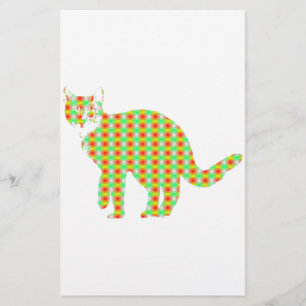 Gemusterte Katze Briefpapier