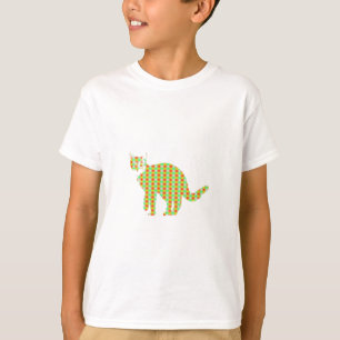 Gemusterte Katze T-Shirt