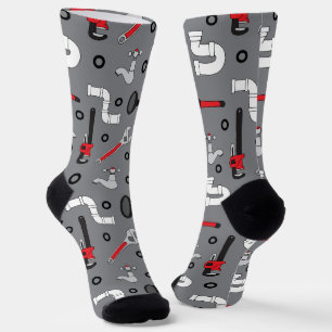 Gemusterte Klempnerwerkzeuge Socken