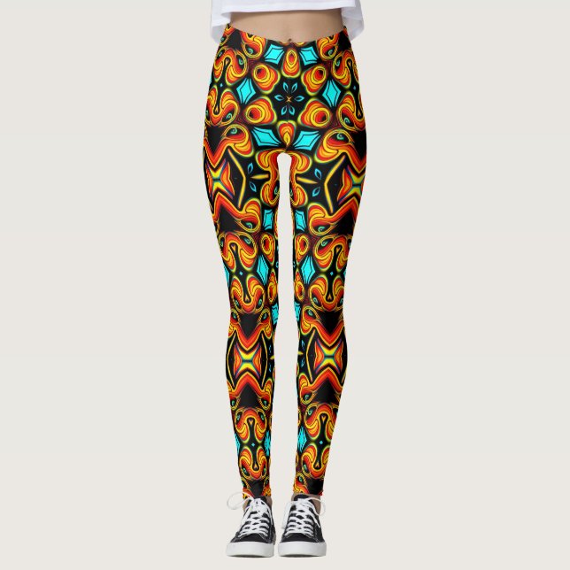 Gemusterte Leggings (Vorderseite)