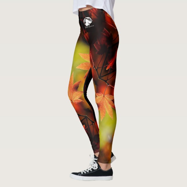 Gemusterte Leggings - Weißes B&B-Logo (Links)