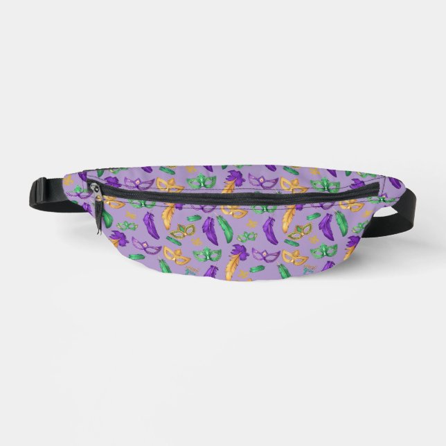 Gemusterte Mardi Gras Bauchtasche (Vorderseite)