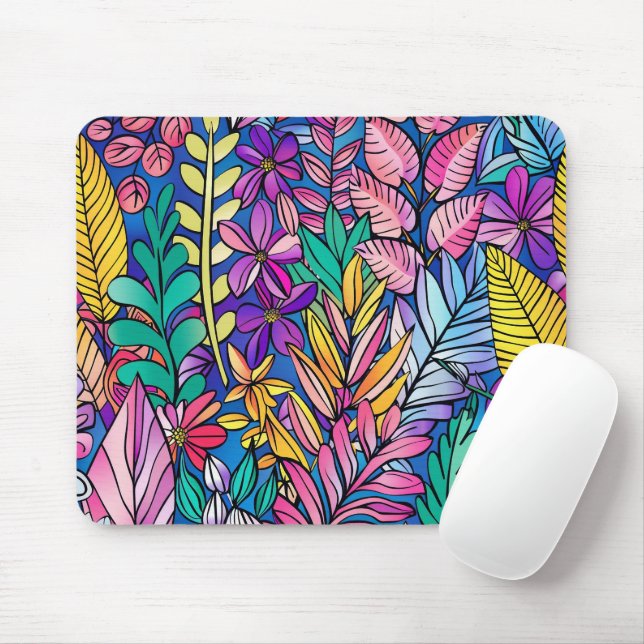 Gemusterte Mousepad in lebendiger Farbenpracht (Mit Mouse)