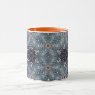 Gemusterte Orange Herbst Tasse 10oz