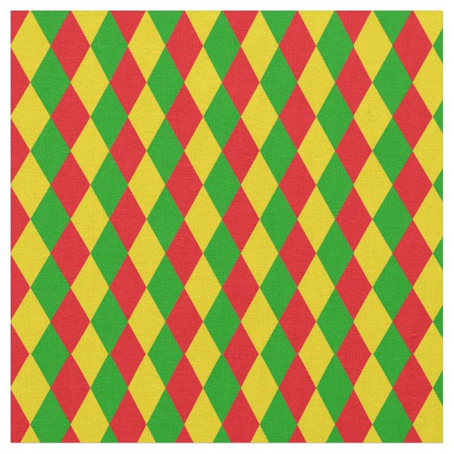 Gemusterte Rasta-Flag Stoff (Nahaufnahme)