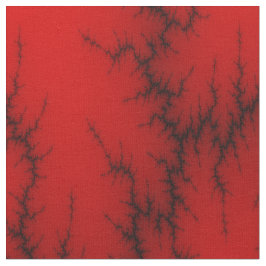 Gemusterte rote Blitze Stoff