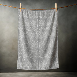 Gemusterte Samen aus graufaserigen Spinnstoffen Strandtuch