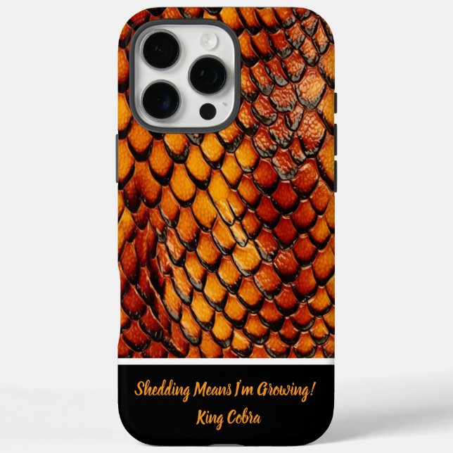 Gemusterte Schlangenfelle im Sonnenlicht iPhone 16 Pro Max Hülle (Rückseite)