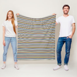 Gemusterte Streifen Fleecedecke