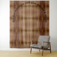 Gemusterte Tapisserien aus Holz