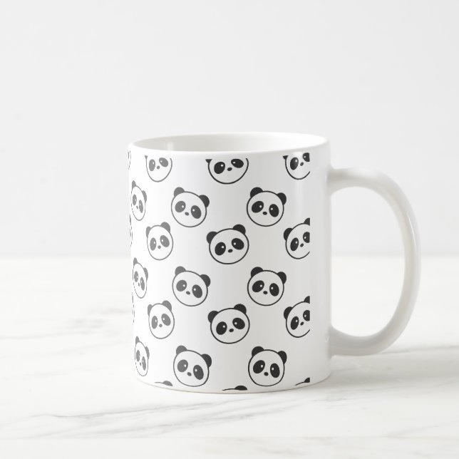 Gemusterte Tasse des Pandas (Rechts)