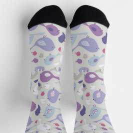 Gemusterte Vogelspass-Socken für Vogelliebhaber Socken