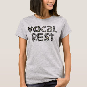 Gemusterte Wort-vernehmbares Erholungs-Kreis-Shirt T-Shirt