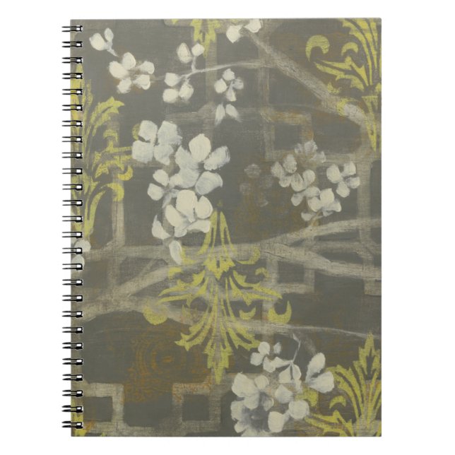 Gemusterte Zweigstelle Blossom I Notizblock (Vorderseite)