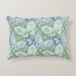 Gemusterter Akzent Dekokissen