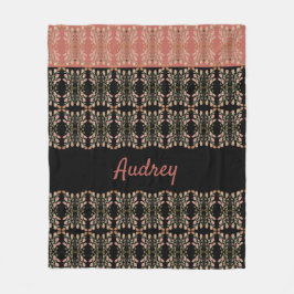 Gemusterter Blumendesigner Fleecedecke