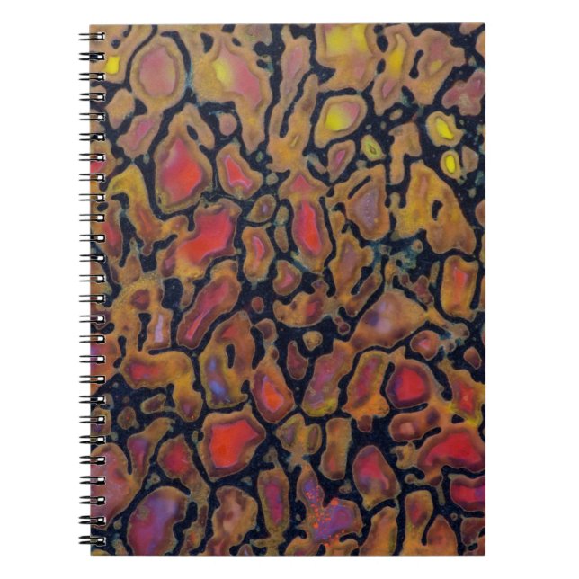 Gemusterter Dinosaurier Notizblock (Vorderseite)