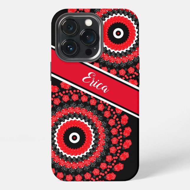 Gemusterter Fall-Mate-iPhone iPhone 13 Pro Hülle (Hinten)