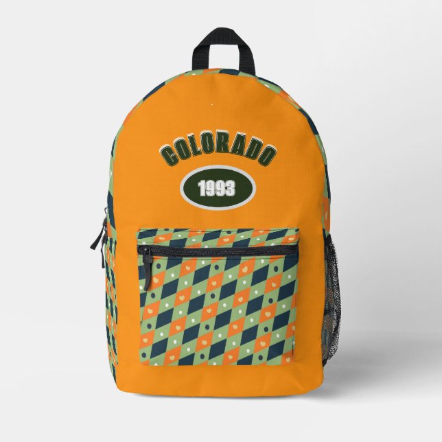 Gemusterter gedruckter Rucksack (Vorderseite)