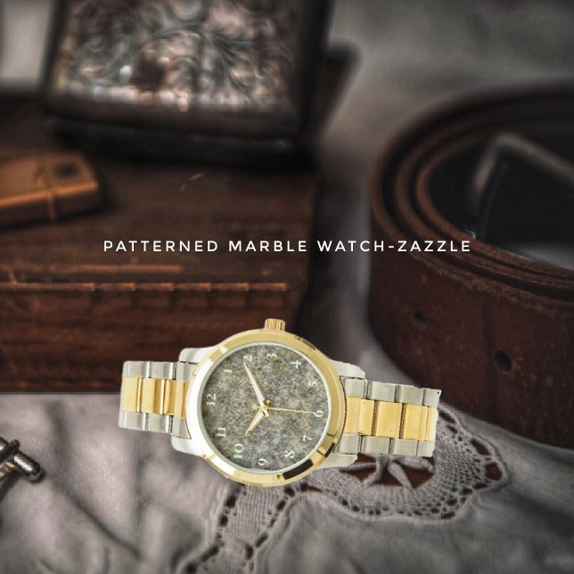 Gemusterter Marmor Armbanduhr (Von Creator hochgeladen)