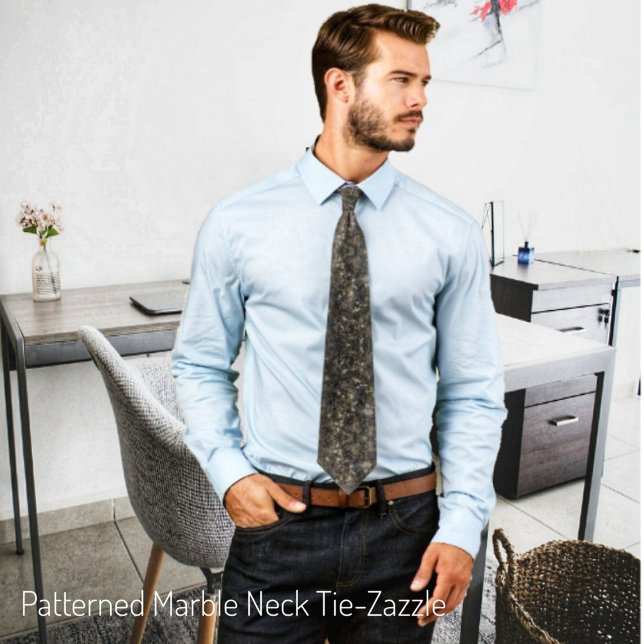 Gemusterter Marmor Krawatte (Von Creator hochgeladen)