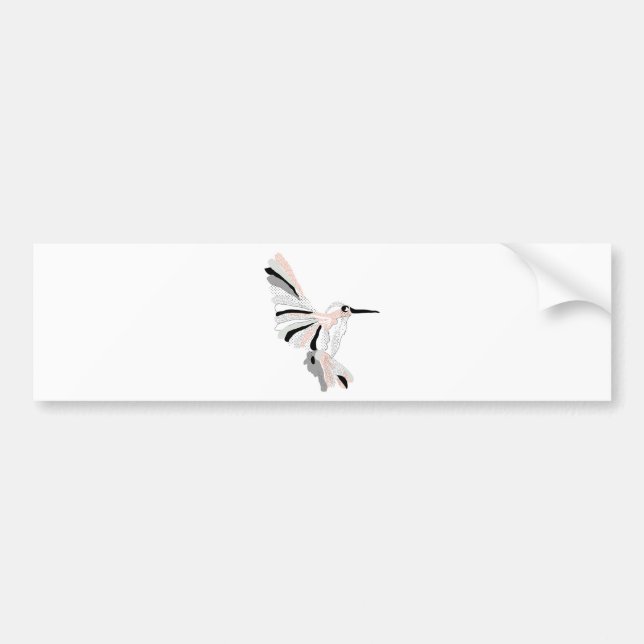 Gemusterter moderner Vogel Autoaufkleber (Vorne)
