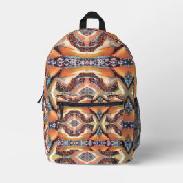 Gemusterter Python-Rucksack Bedruckter Rucksack