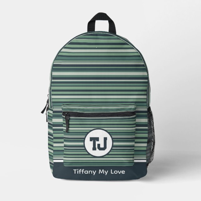 Gemusterter Rucksack für Studierende (Vorderseite)