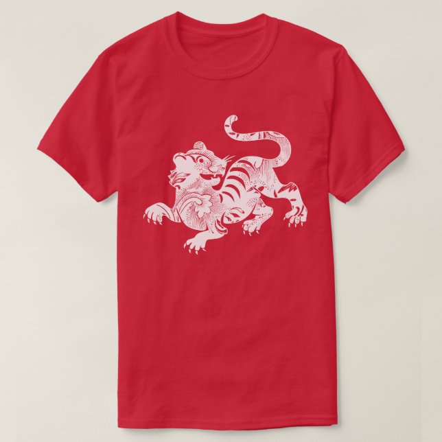 Gemusterter Tiger-T - Shirt (Design vorne)