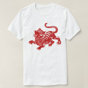 Gemusterter Tiger-T - Shirt